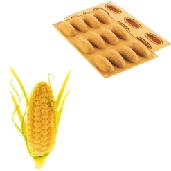 Outlet Silikomart Siliconen Vorm Maïskolf (12) 68,5x26,4x21,2mm