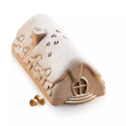 Discount Silikomart Siliconen Vorm Winter Cottage 23x10,5x7,5cm