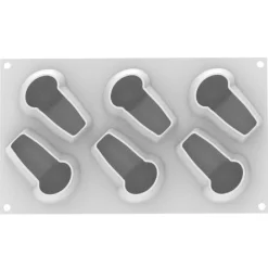 Sale Silikomart Siliconen Vorm Babà (6) 9x6,2cm + Uitsteker