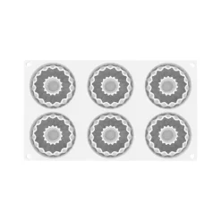 Discount Silikomart Siliconen Vorm Kaleido (6) Ø7,5x2,5cm