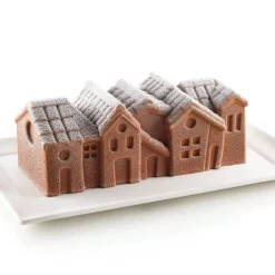 Sale Silikomart Siliconen Vorm Winter Dorp 24x10x(h)8,2cm