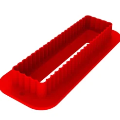 New Silikomart Siliconen Vorm Rechthoek (8) 12,8x3,3cm + cutter