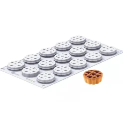 Hot Silikomart Siliconen Vorm Crostata XS (15) Ø4,4x1,7cm