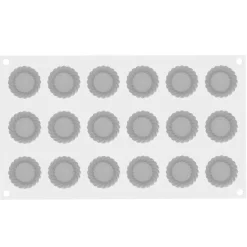 Best Silikomart Siliconen Vorm Torta XS (18) Ø4x1,5cm