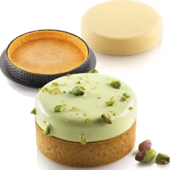 Sale Silikomart Siliconenvorm & Taartring Set Rond Ø7cm**