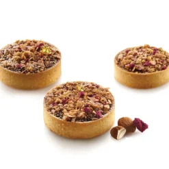 Outlet Silikomart Taartring Exoglass Geperforeerd Ø7x2cm set/8