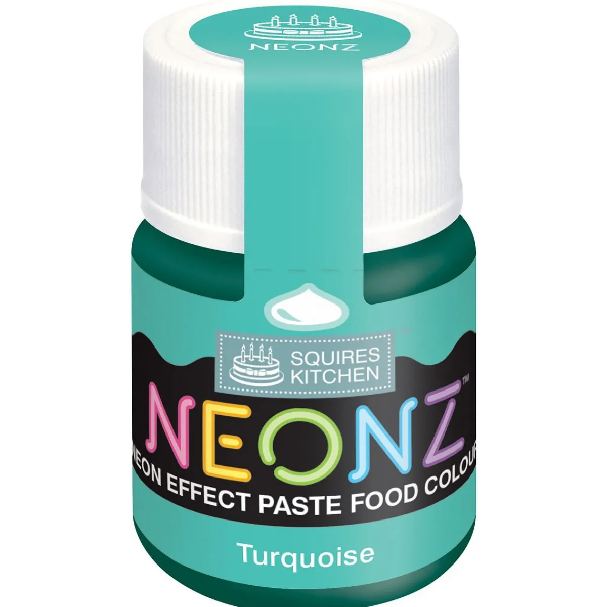 Squires Kitchen SK NEONZ Kleurstof Gel Turquoise 20g**