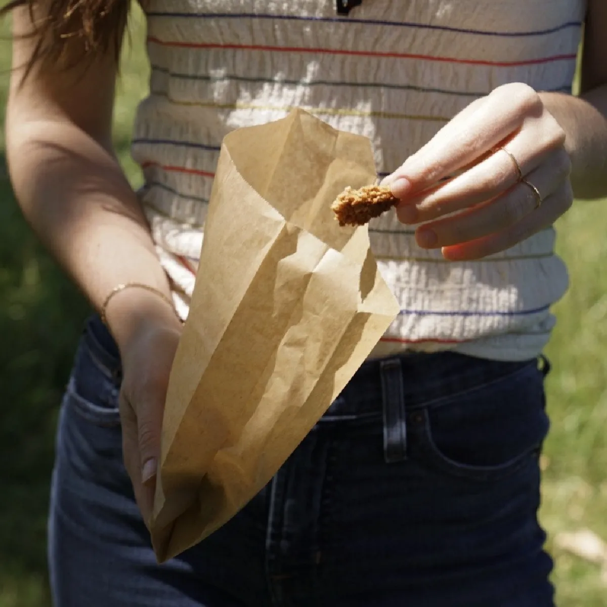 Sale If You Care Snack/Broodzak Ongebleekt Papier 19x16,2x5,7cm 48st.