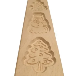 Outlet Overig Speculaasplank Kerst (Kaars/Sneeuwpop/Kerstboom) (3x) 8x7cm.