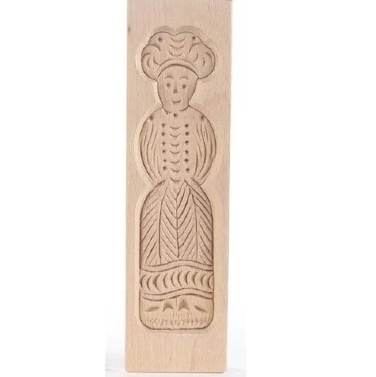 New Overig Speculaasplank Medium Pop Vrouw 20,5x5,5cm.