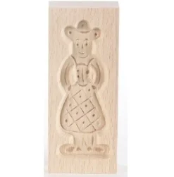 Overig Speculaasplank Mini Pop Vrouw 8,5x3,5cm.
