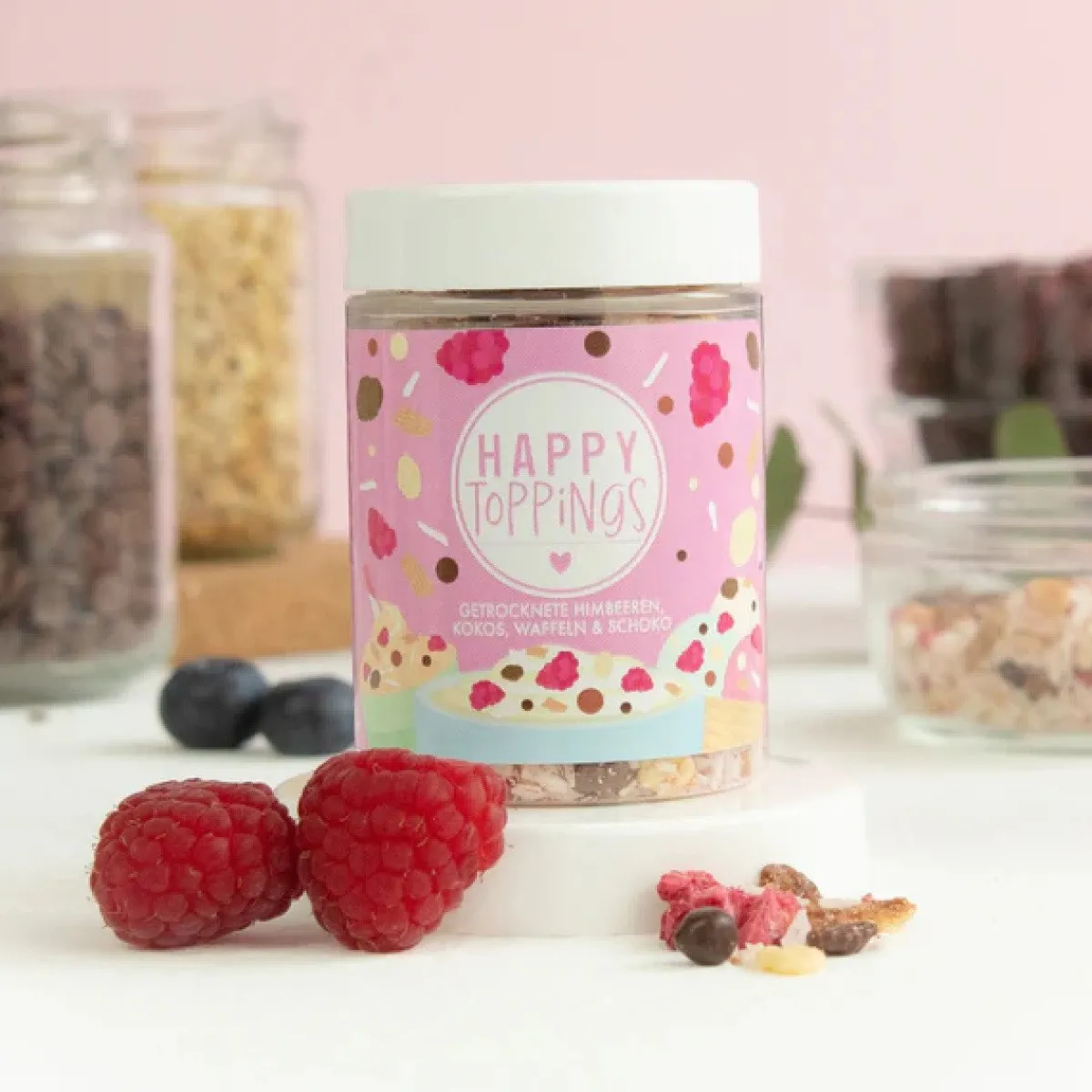 Clearance Happy Sprinkles Sprinkles Berrylicious Coco Twist Topping 40g**