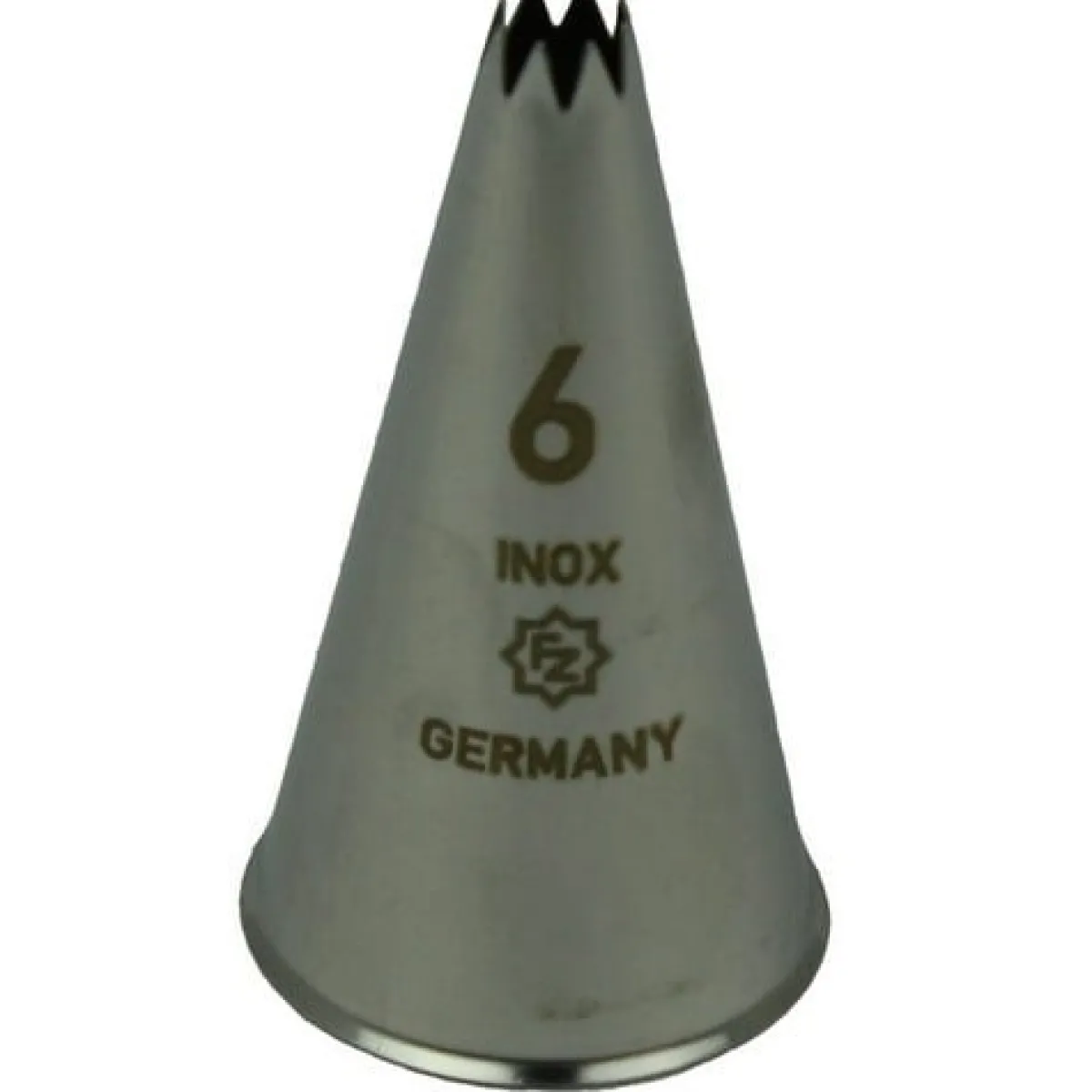 Overig Spuitmondje gekarteld 8 Tands RVS 6mm