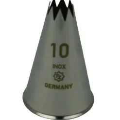 Best Overig Spuitmondje gekarteld 8 Tands RVS 10mm