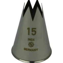 Best Overig Spuitmondje gekarteld 6 Tands RVS 15mm