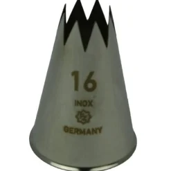 Best Overig Spuitmondje gekarteld 8 Tands RVS 16mm