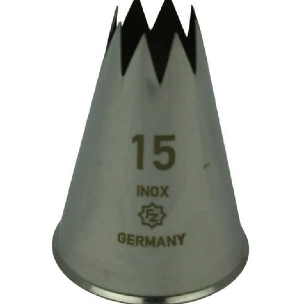 Sale Overig Spuitmondje gekarteld 8 Tands RVS 15mm