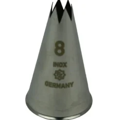 Best Overig Spuitmondje gekarteld 6 Tands RVS 8mm