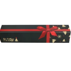Clearance Overig Staafkoker 32x6x6cm. Zwart met Strik (Kerst)**