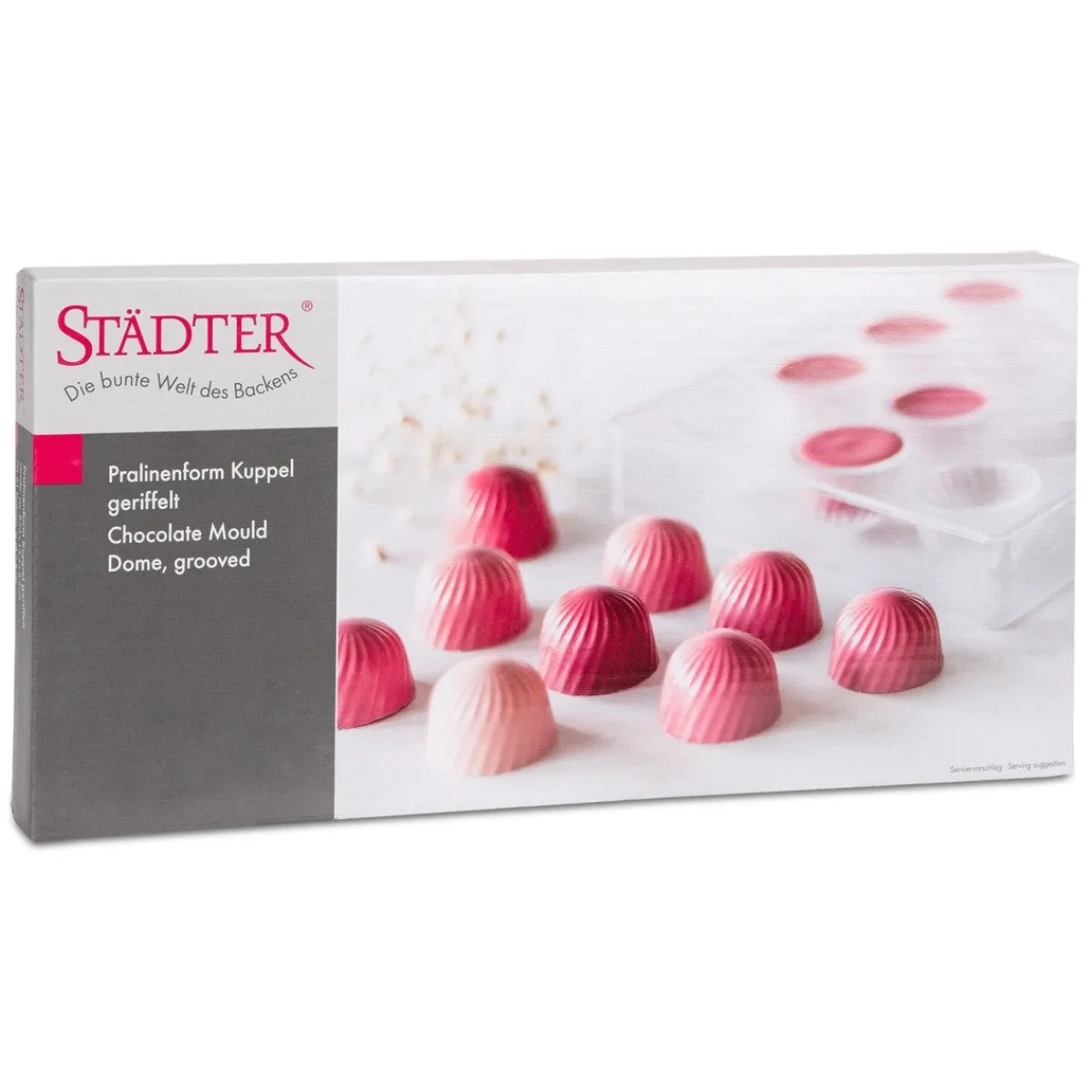 Hot Städter Bonbonvorm Rond Geribbeld (21) Ø28mm