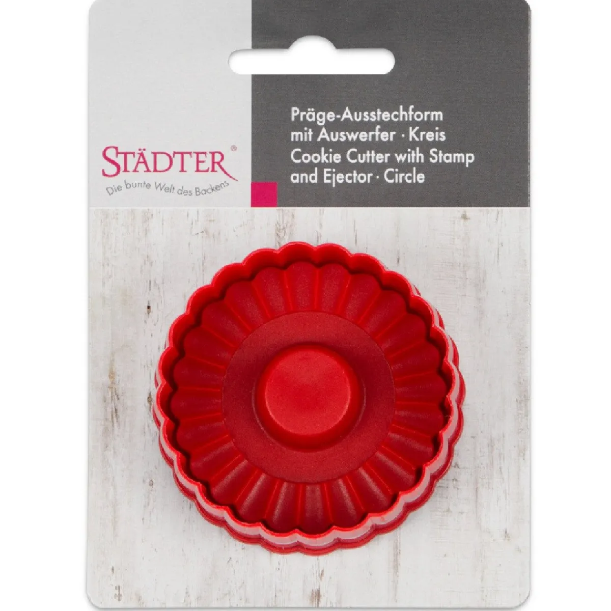 New Städter Plunger Cutter Rond Gekarteld Ø6cm