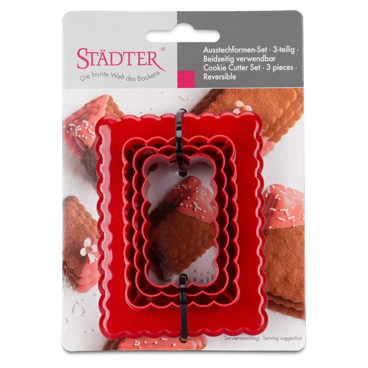 Discount Städter Uitsteekvormen Rechthoek Set/3