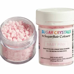 Hot Sugarflair Suikerkristallen Baby Roze 40g