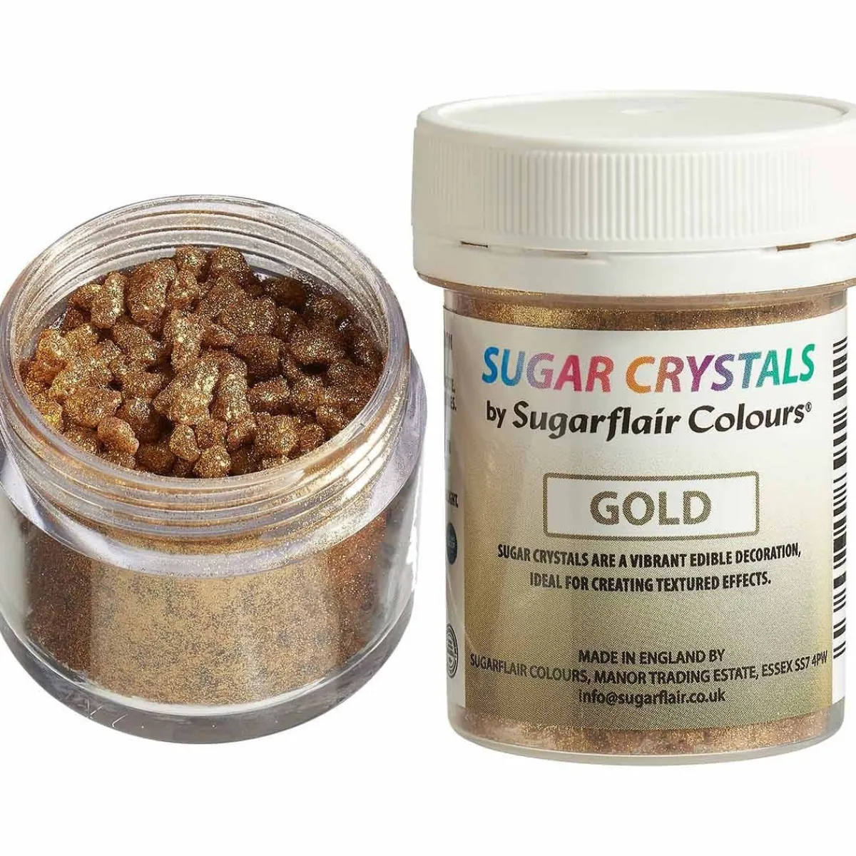 Sale Sugarflair Suikerkristallen Goud 40g
