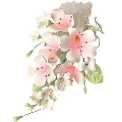 Hot Overig Suikerbloem Boeket Lelies Perzik/Zalm