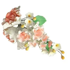 Sale Overig Suikerbloem Boeket Roos Zalm/Perzik