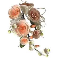 Sale Overig Suikerbloem Boeket Rozen Perzik