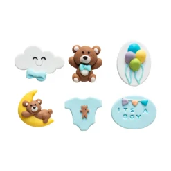 Best Decora Suikertie Baby Blauw 4cm 6st.