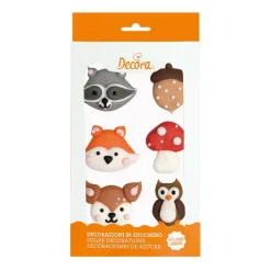Clearance Decora Suikertie Bos Dieren 3,5-4cm 6st.