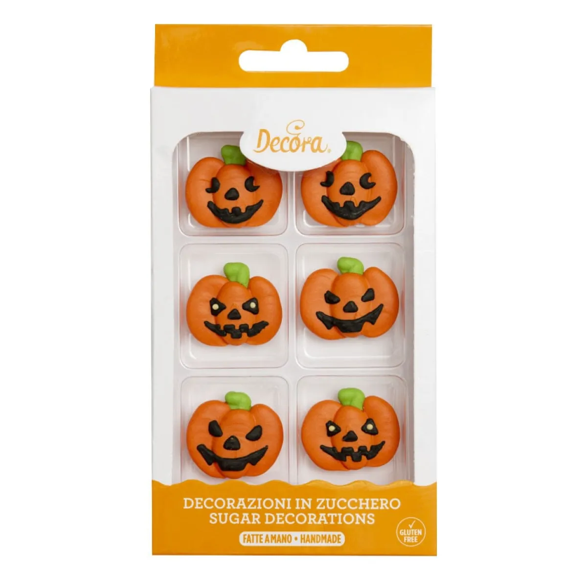 Online Decora Suikertie Halloween Pompoen Ø3,5 cm 6 stuks