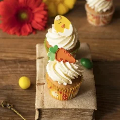 Decora Suikertie Wortel en Ei 6st. 5cm**