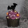Hot Sweet Stamp Cupcake Topper Vleermuis 6st.