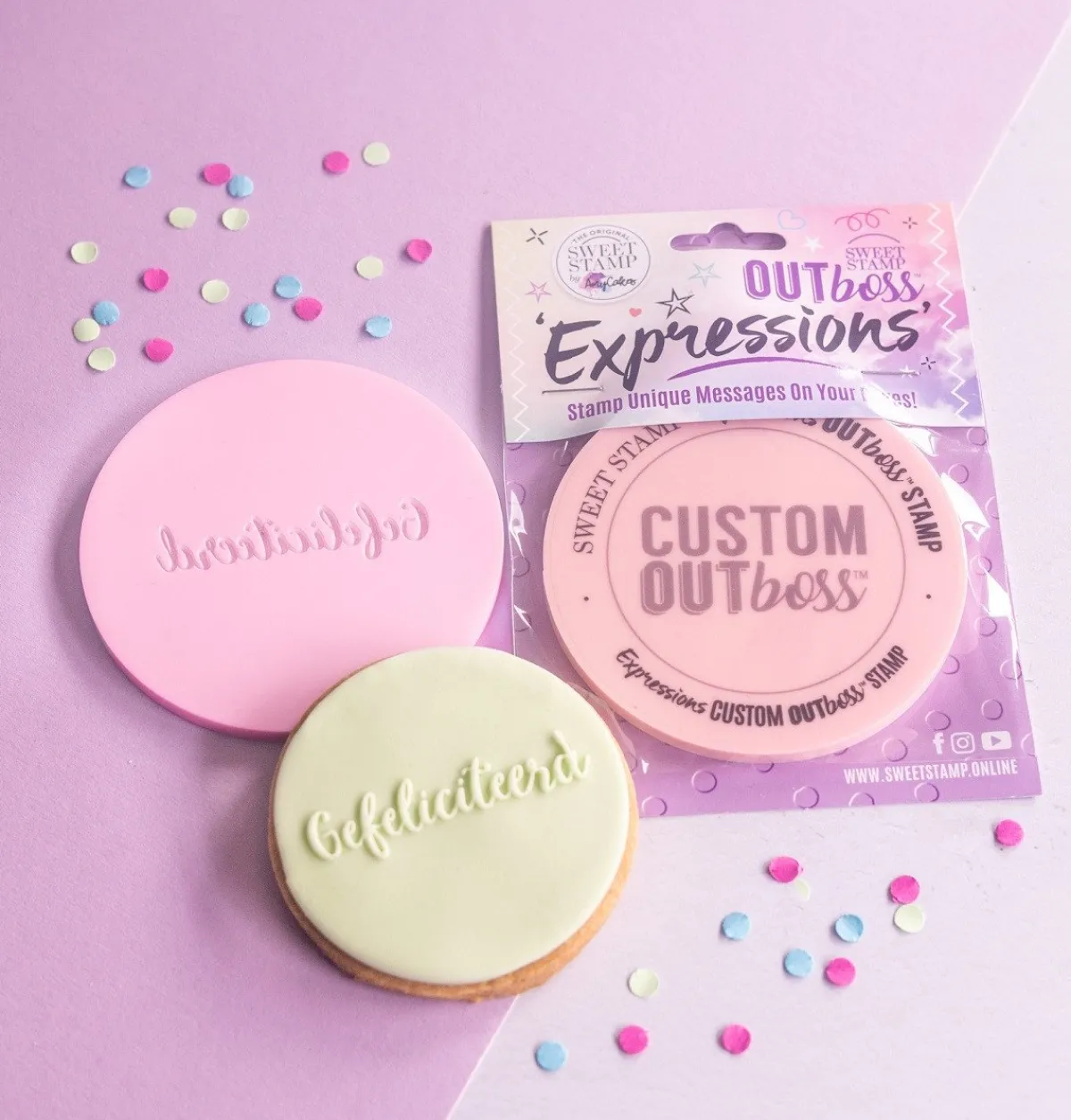 Sweet Stamp Outboss Gefeliciteerd