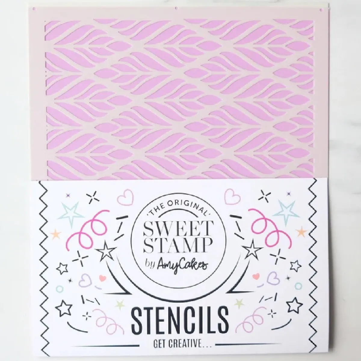 New Sweet Stamp Stencil Marabou 21,5x25cm