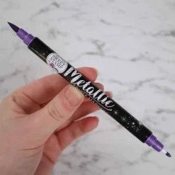 Best Sweet Stamp Stift Eetbare Inkt Dubbelzijdig Metallic Paars