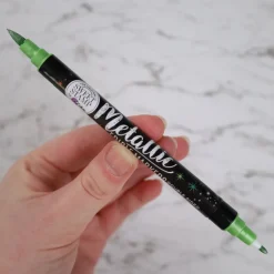 Clearance Sweet Stamp Stift Eetbare Inkt Dubbelzijdig Metallic Groen