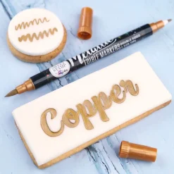 Best Sweet Stamp Stift Eetbare Inkt Dubbelzijdig Metallic Koper