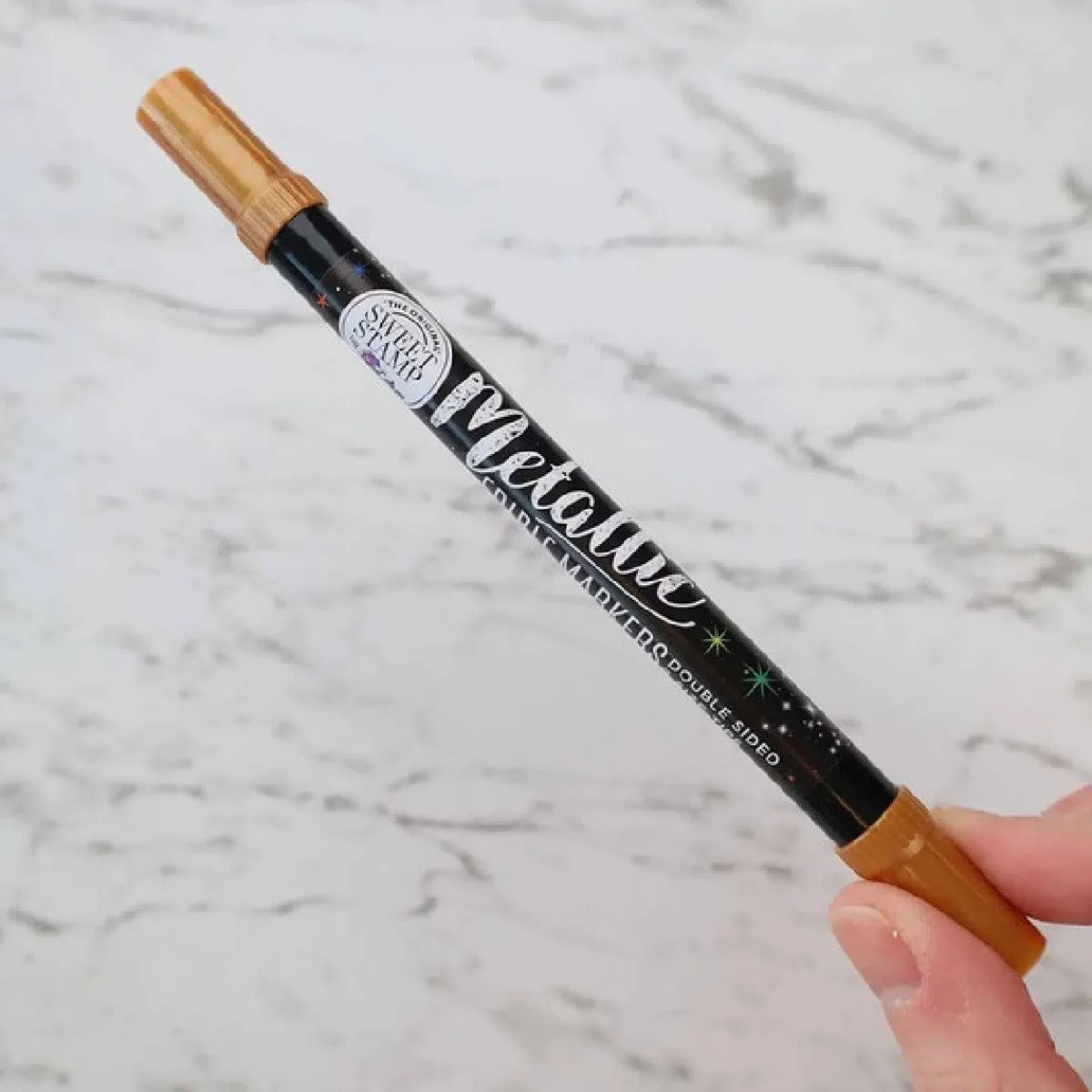 Best Sweet Stamp Stift Eetbare Inkt Dubbelzijdig Metallic Koper