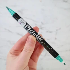 Clearance Sweet Stamp Stift Eetbare Inkt Dubbelzijdig Metallic Teal