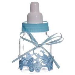 Overig Taartdecoratie Baby Zuigfles Blauw 9cm