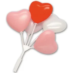 Clearance Overig Taartdecoratie Ballontrosjes Hart 12st.