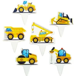 Sale Overig Taartdecoratie Prikkers Graafmachines 12st.