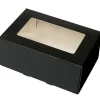 New BrandNewCake Taartdoos met venster 21x14x9cm. Zwart 50st