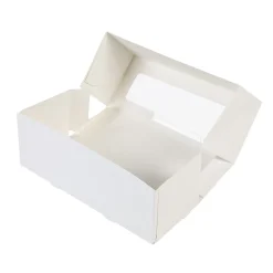 Best BrandNewCake Taartdoos met venster 26x12x7cm. Wit 3st