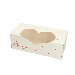 Discount Overig Taartdoos met venster 26x12x9cm. Love