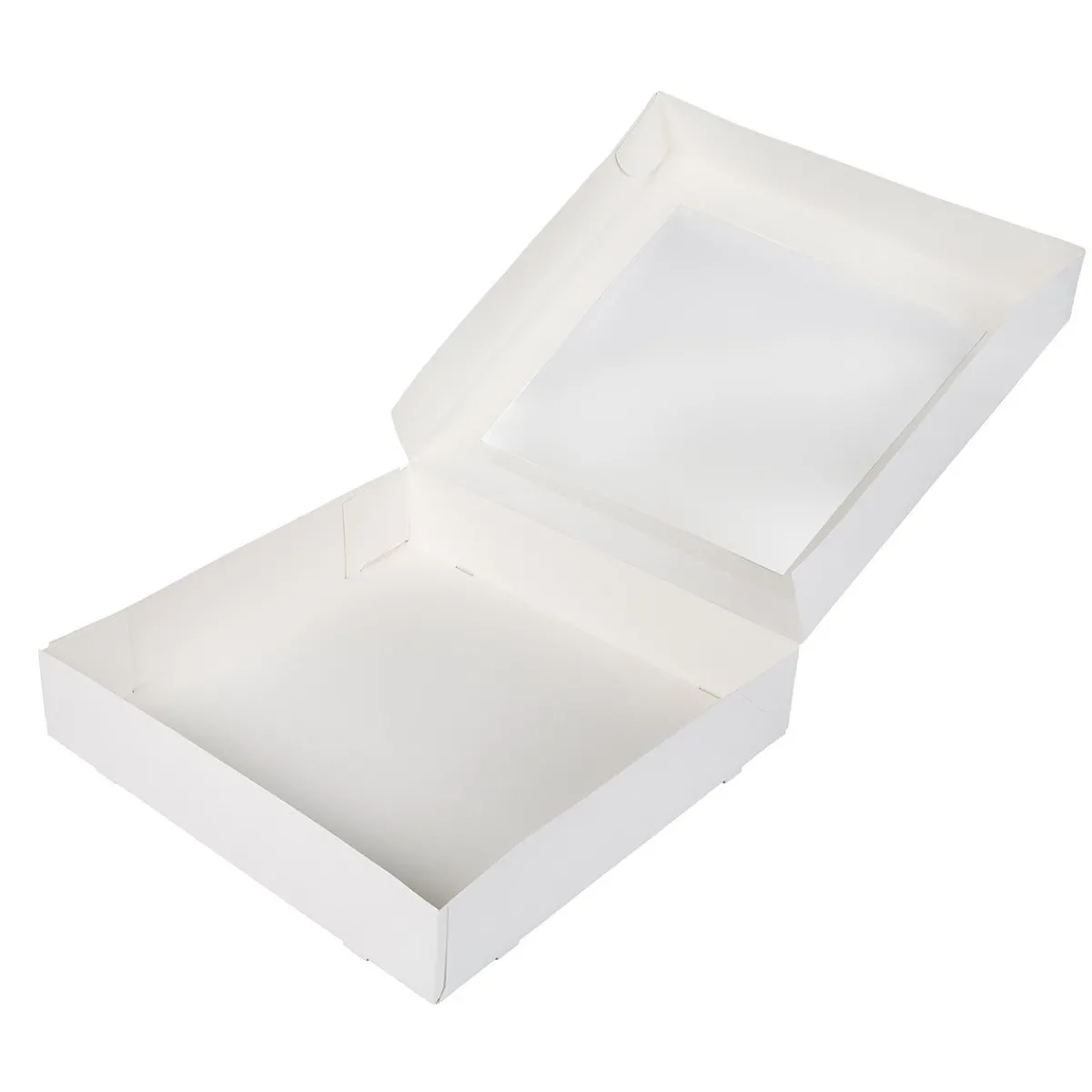 Discount BrandNewCake Taartdoos met venster 30x30x6cm. Wit 50st